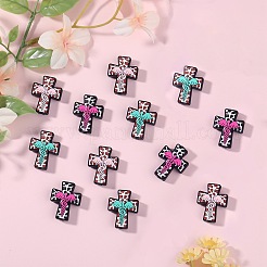 12шт 3 цвета силиконовые фокусные бусины SIL-SZ0002-27