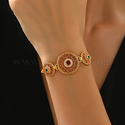 Браслеты из латуни с микропаве и фианитами для женщин HR0781