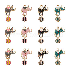 32шт 4 цвета подвески из цинкового сплава с эмалью&nbsp;ENAM-TA0001-25