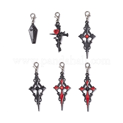 6 шт. подвески из эмалевого сплава на Хэллоуин&nbsp;HJEW-JM03922