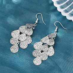 Pendientes colgantes de latón&nbsp;EJEW-B157-02E-P