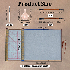 2 chiffon à écrire réutilisable à l'eau&nbsp;AJEW-OC0016-35B