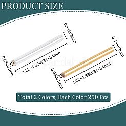 500 шт. 2-х цветные стеклянные круглые бусины SEED-CN0001-41