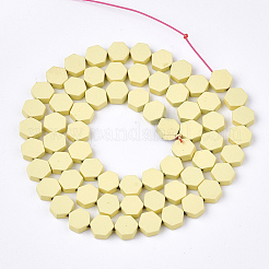 Окрашенного распылением немагнитных синтетических нитей гематита бусы&nbsp;G-T116-03B-02