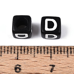 Начальные акриловые бусины с горизонтальной дырочкой&nbsp;OACR-ZX006-35D