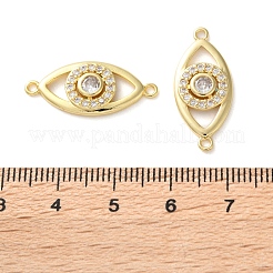 Подвеска-шарм для подвески-глазка с покрытием из латуни и кубическим цирконием&nbsp;KK-C084-18A-G