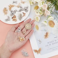 20шт 5 стильные латунные филигранные подвески KK-SC0001-95