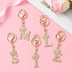 Брелок со стразами из золотого сплава KEYC-YW00105-01