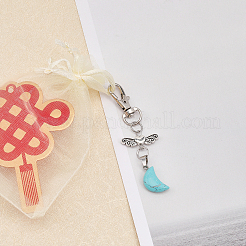 9шт 9 стильных подвесных украшения из драгоценных камней&nbsp;HJEW-CA0001-38