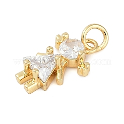 Подвеска из латуни с микропаве из кубического циркония KK-H509-38G-01