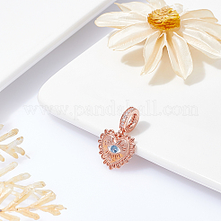 1 ciondolo pendente europeo in argento sterling con zirconi cubici blu Dodger&nbsp;FIND-BBC0001-18