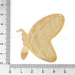 Подвески из нержавеющей стали 304 с травленым металлическим декором&nbsp;STAS-H236-08G