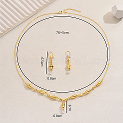 Комплекты из латунных биконусных серег и ожерелий для женщин DW6248