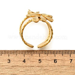 Кольцо-манжета из нержавеющей стали 304 для женщин&nbsp;RJEW-A053-06G-10