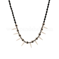 Verstellbare Halsketten aus Holzperlen&nbsp;WGF0609-01