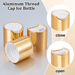 Aluminium-Gewindeverschluss für Flasche&nbsp;LS-AJEW-WH0604-10A-G