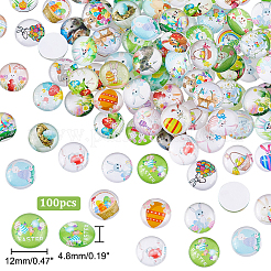 1 пакетик стеклянных кабошонов GGLA-PH0001-42A