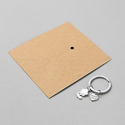 Schlüsselanhänger aus Emaille aus Zinklegierung&nbsp;KEYC-WH0003-24P-06