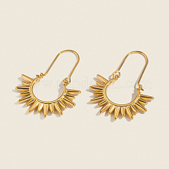 Винтажные серьги-кольца в европейском стиле из нержавеющей стали 304.&nbsp;KG5327-1