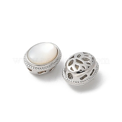 Латунные бусины из ракушек&nbsp;KK-U052-41P