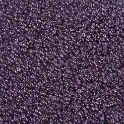 MIYUKIラウンドロカイユビーズ  日本製シードビーズ  8/0  （rr312)アメジストゴールド光沢  3mm  穴：1mm  約2111~2277個/50g&nbsp;SEED-X0055-RR0312