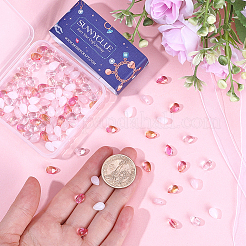 150шт 5 стиля стеклянные подвески GLAA-SC0002-16B