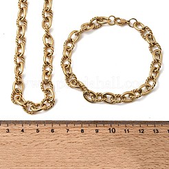 Unisex-Armbänder und -Halsketten aus Edelstahl 304&nbsp;SJEW-L199-11G