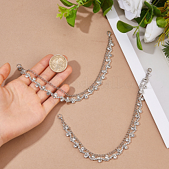2 chaîne en fer ornée de strass et de maillons torsadés&nbsp;HJEW-FH00284
