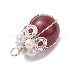 4 шт. 4 подвески из натурального сердолика PALLOY-TA00321-02