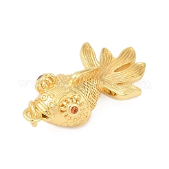 Pendentifs avec zircon cubiques à micro-pavés en laiton&nbsp;KK-R217-01G-03