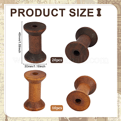 30 шт. 3 вида деревянных шпуль&nbsp;TOOL-ME0001-02