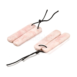 2шт подвески из натурального розового опала&nbsp;G-R437-01B-02