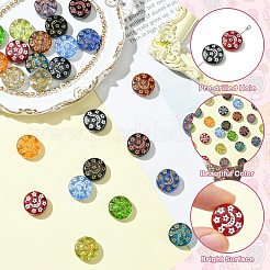 26шт 13 цвета прозрачные бусины лэмпворк&nbsp;LAMP-CJ0002-35