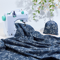 Поликоттоновые ткани с цветочным узором&nbsp;DIY-WH0128-16