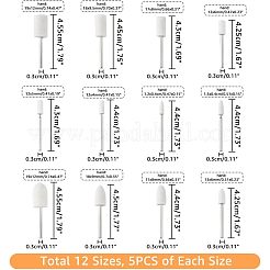 60 шт. 12 многофункциональные конические и колонные насадки для полировки из шерстяного войлока FIND-FH0005-20