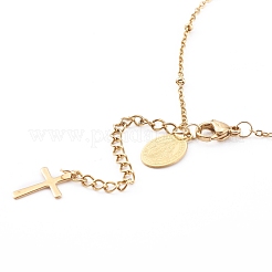 Браслеты с подвесками из нержавеющей стали 304 BJEW-JB05977