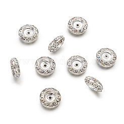 Латунные бусины со стразами  RB-TA0001-02C