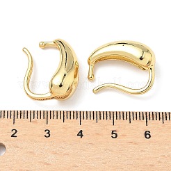 Серьги-каффы из латуни-капельки EJEW-A132-11G