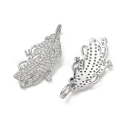 Pendentifs en laiton zircon cubique transparent&nbsp;CU-CBA5C42-04P