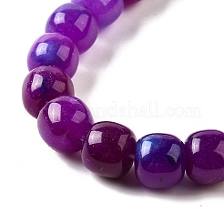 Природные окрашенные белого нефрита нитей бисера G-U023-B03-01