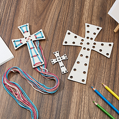 3 шт. 3-х стилевые вырезанные пасхальные топольные фанерные заготовки DIY-WH0622-311B