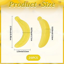 Banana imitazione mini schiuma&nbsp;AJEW-CP0006-17B