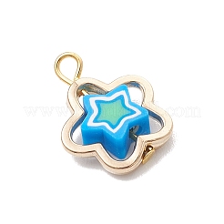 Подвески из полимерной глины ручной работы с пластиковыми рамками для бусин ccb&nbsp;PALLOY-JF04752