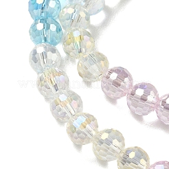 Стеклянные бусины с гальваническим покрытием &nbsp;EGLA-D300-06-6mm-07