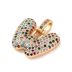 Латунные микро проложить кубического циркония подвески KK-C076-29W-G02