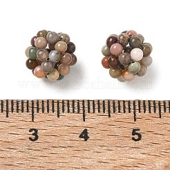 Perle intrecciate di agata alashan naturale&nbsp;GG-CBA2E9C-C04-02