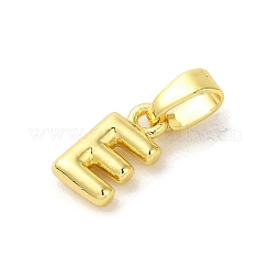 ラックメッキ真鍮チャーム  ゴールドカラー  長持ちメッキ  カドミウムフリー＆鉛フリー  文字e  9.5x6x2mm  穴：5x2.5mm&nbsp;KK-C053-04G-E