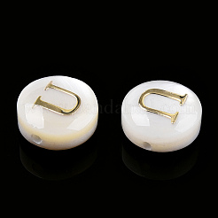 Бусины из натуральных пресноводных ракушек&nbsp;SHEL-N036-01U