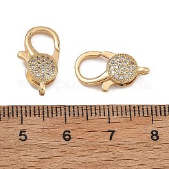 Messing Micro Pave klare Zirkonia Hummerkrallenverschlüsse&nbsp;XGRQ58826-762G