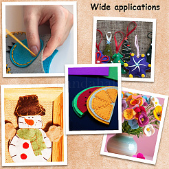 10 шт. 10-х цветная фетровая ткань бон-ткань DIY-WH20048-053